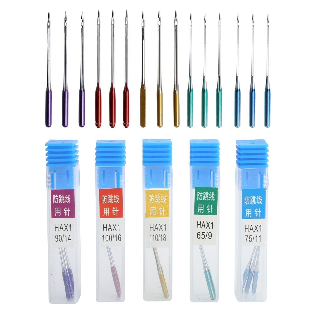 Twin Needle Stretch - 15pcs Anti-Jumping Sewing Machine Needles Sharp