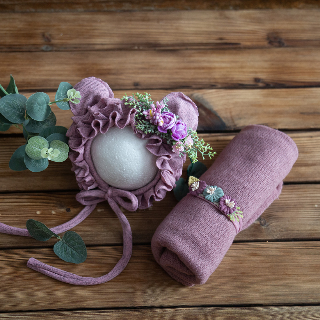 Sewing Hemming - Newborn Stretch Knit Mohair Wrap Lace