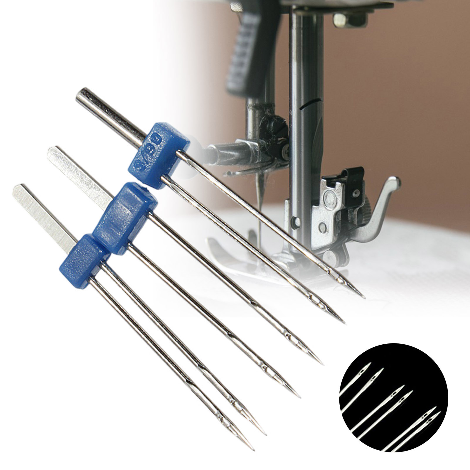 Twin Needle Stretch - Twin Needles Set 3 Pcs Stainless