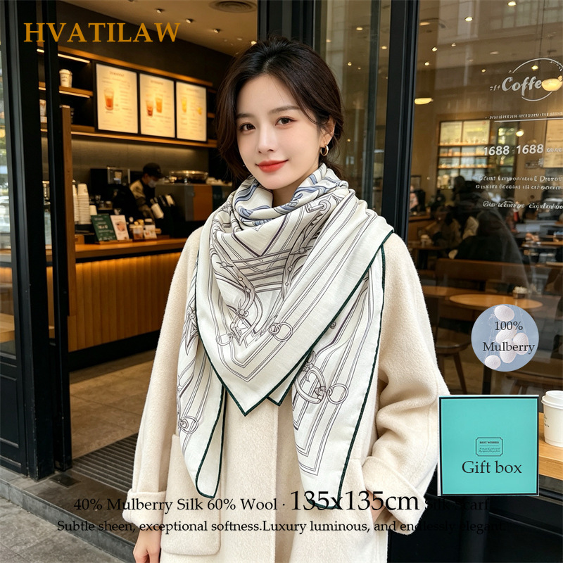 40% Silk 60% Wool Scarf 135x13 - đánh giá và giá Sewing Hemming