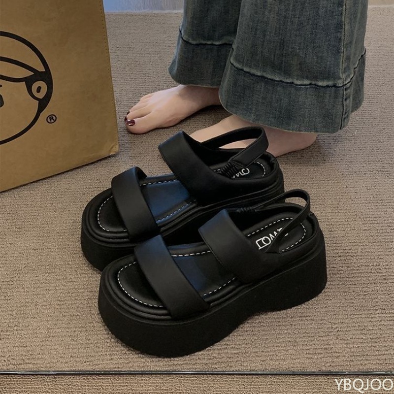 Sponge Cake Soled Sandals for  - đánh giá và giá Elastic Waistband Roll