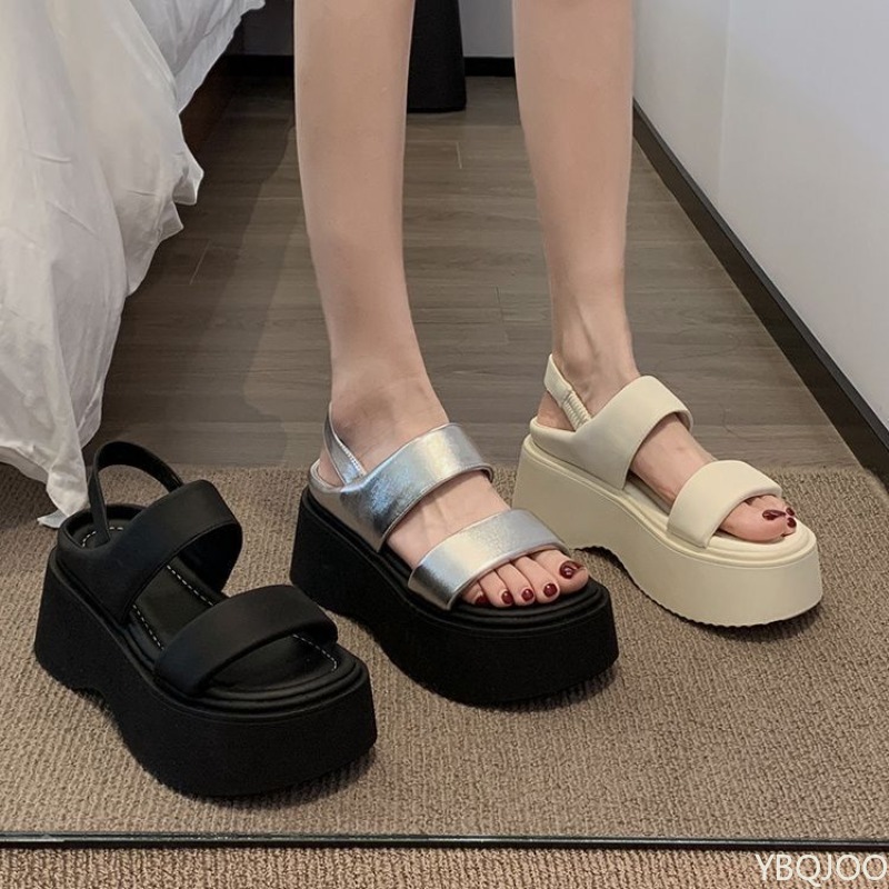 Sponge Cake Soled Sandals for  - đánh giá và giá Elastic Waistband Roll