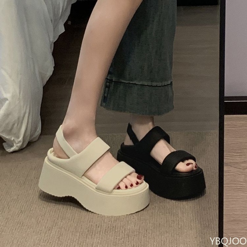 Sponge Cake Soled Sandals for  - đánh giá và giá Elastic Waistband Roll
