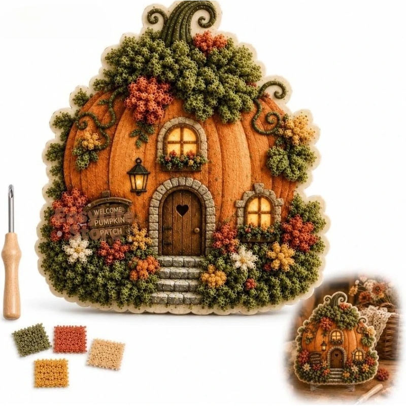 Whimsical Village 3D Fabric Po - đánh giá và giá Textiles Sewing Techniques