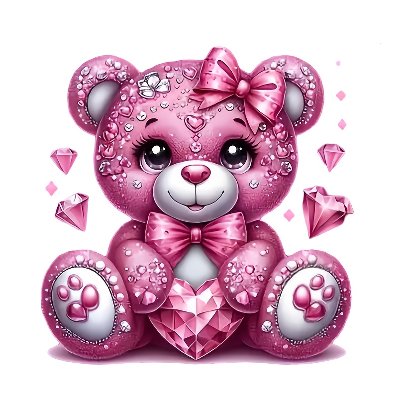 Pink Diamond Bear Heat Transfe - đánh giá và giá Iron On Patch