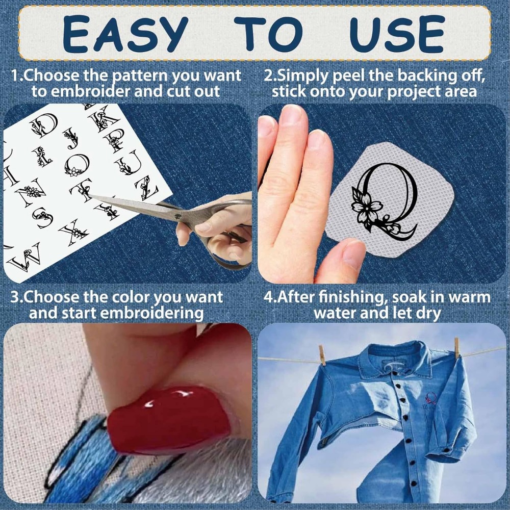 Letter A-Z Water Soluble Embro - đánh giá và giá Sewing Kit