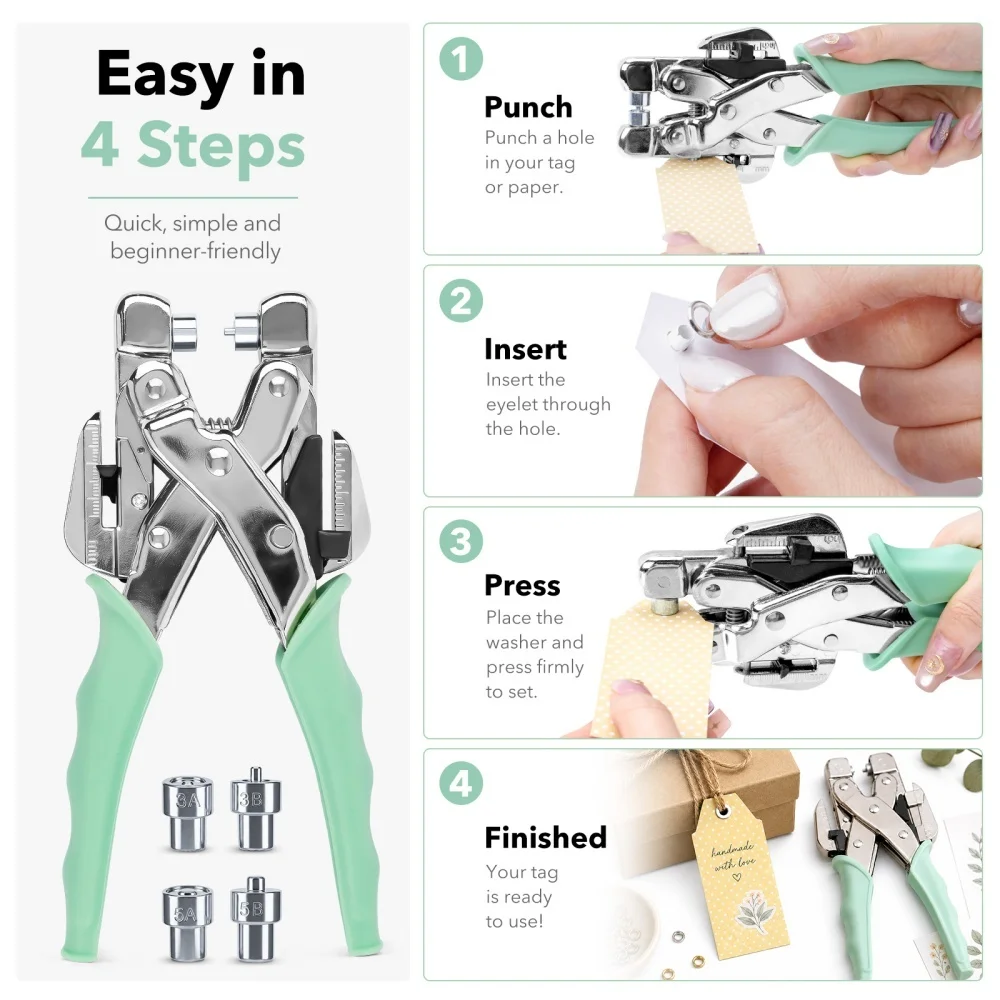 Grommet Tool Kit Handheld Hole - đánh giá và giá Sewing Kit
