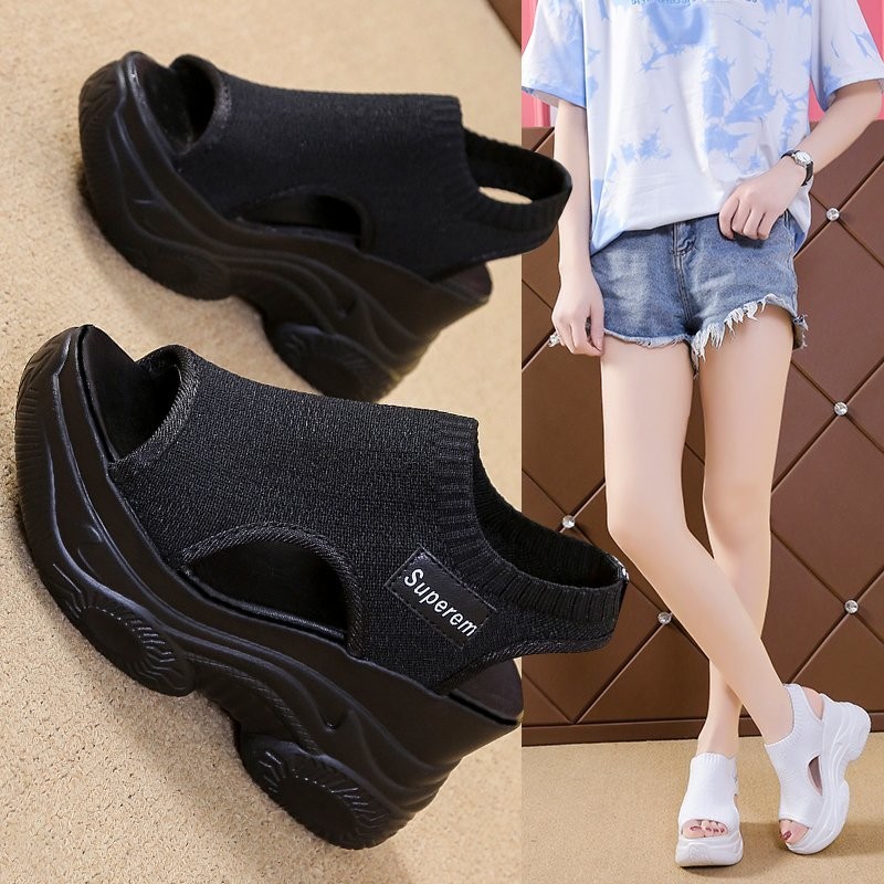 Women's Sandals 2025 Summer We - đánh giá và giá Elastic Waistband Roll