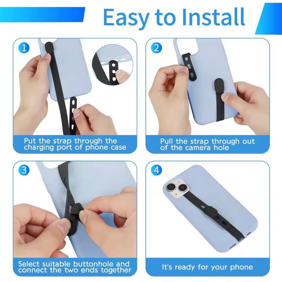 Portable Silicone Phone Strap  - đánh giá và giá Elastic Waistband Roll