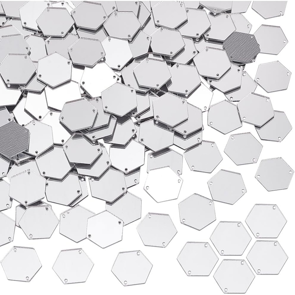 200pcs Hexagon Sew on Mirrors  - đánh giá và giá Sewing Kit