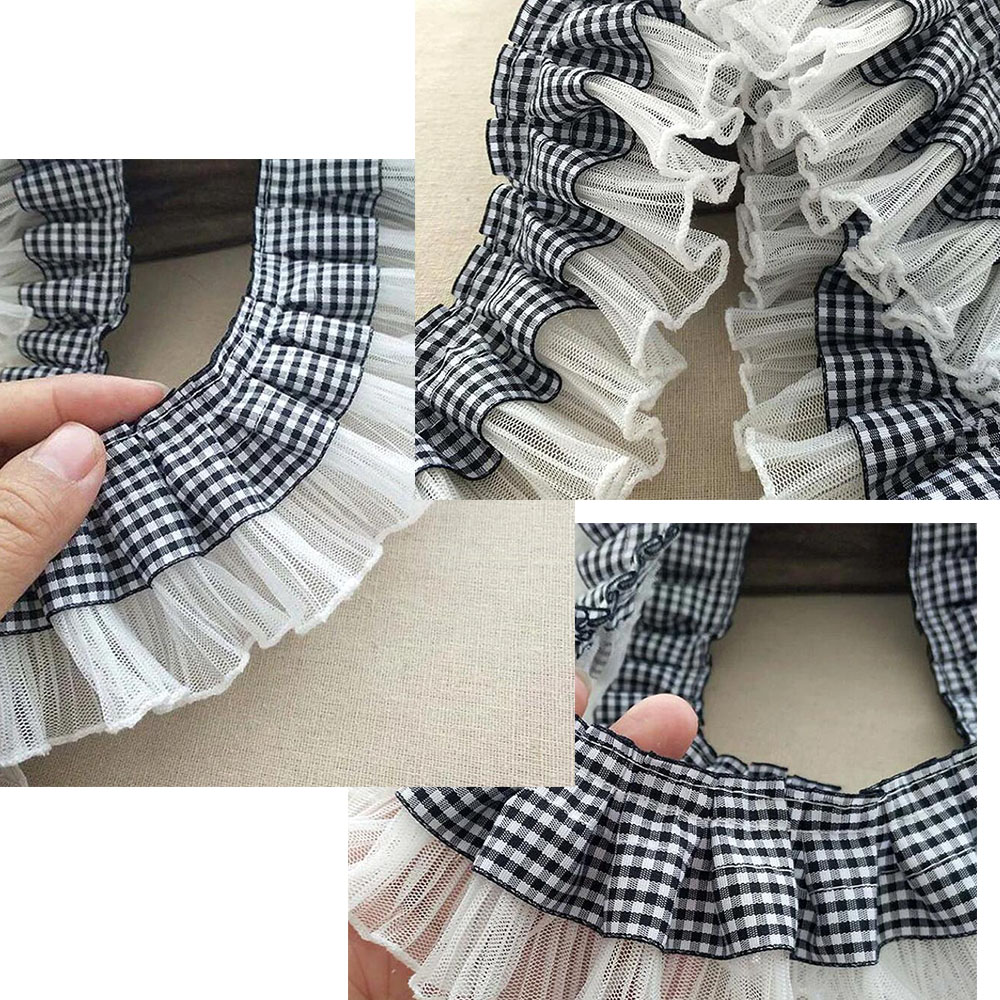 7CM Wide Plaid Pleated Cloth T - đánh giá và giá Textile And Sewing Supply