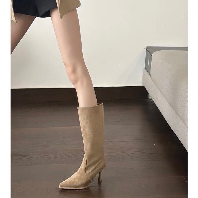 Cow Suede Mid-calf Modern Boot - đánh giá và giá Sewing Nylon