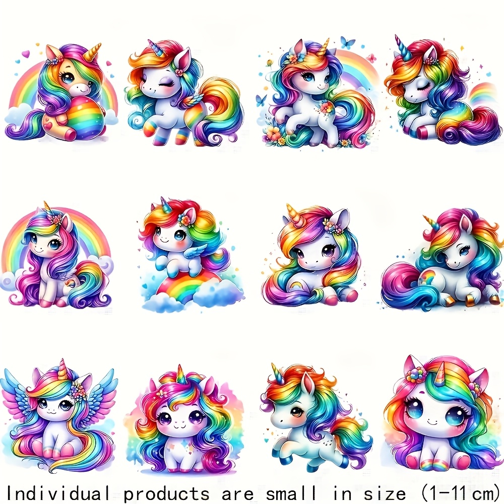 Soft Neon Rainbow Unicorn HTV  - đánh giá và giá Iron On Patch